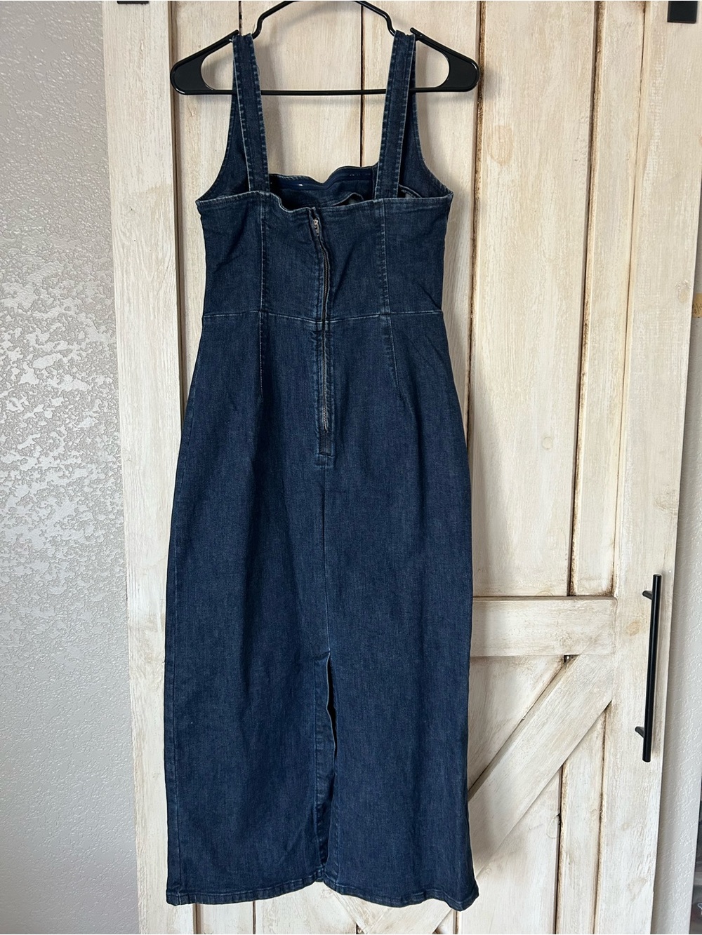 GAP Dark Indigo Denim Jacket with Silver Zipper - Picture 2 of 6